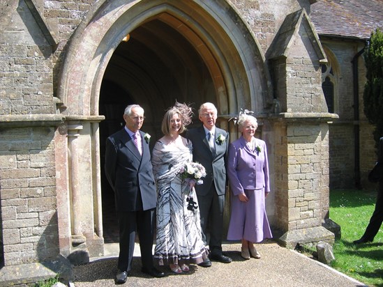 Daughter Christine's wedding to Roger