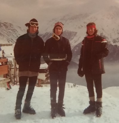 Nigel, Mark and Stuart   Solden Austria 1972