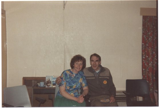 Merete and Charles and Charles' 50th party 1988. 
