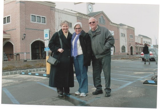 Merete with American relatives, Janet and Hoody. 