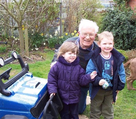 Bethany and Tom with Grandad