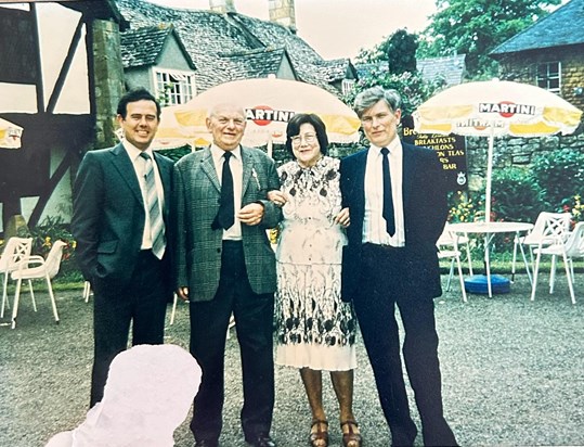 Roger with Jeremy and parents