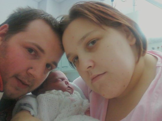 Emily and her mummy and daddy
