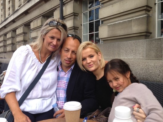 A gorgeous family - Rose with her Mum, Dad and sister Phoebe