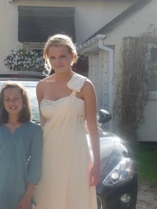 Amber and Rosie - going to her school prom 