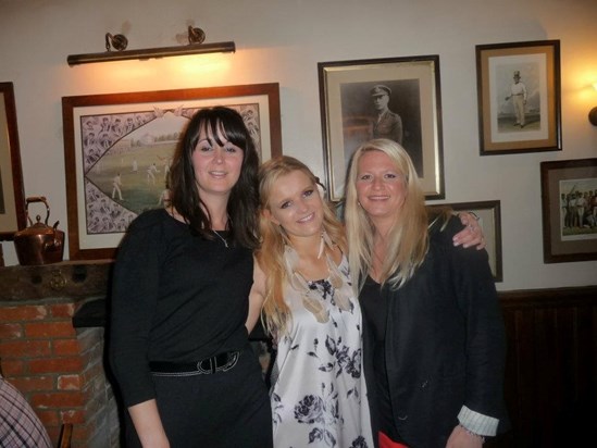 With Godmothers Kate and Sam at Rosie's 18th Birthday Party