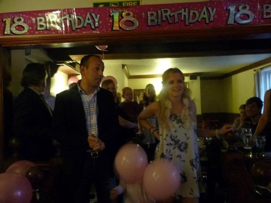 Rosie's Dad, Des doing the obligatory embarrassing but lovely speech at her 18th