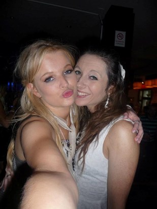 Rose with friend Kelly-Anne on her 18th 