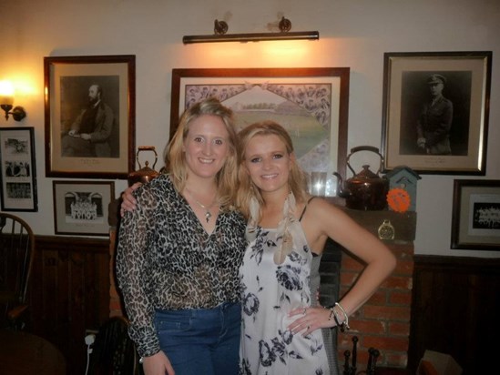 Auntie Hollie and Rose in The George local pub - Rosie's 18th