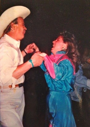 Dora and Gary at a Buckaroo Ball in Santa Fe, NM