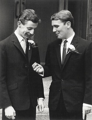 Best Man at the wedding of Jennifer and Malcolm 1964