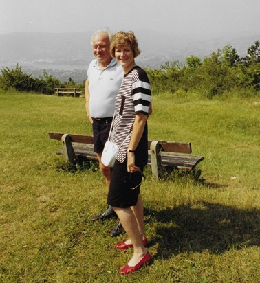 Marianne with Cousin Walter - Austria 1992