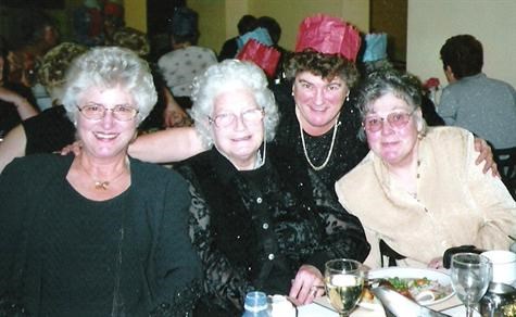 Janet with her Mum, Sister & Aunt
