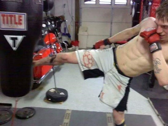 Dillon training for cage fighting