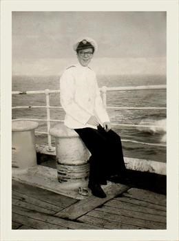 Billie at sea   1957.