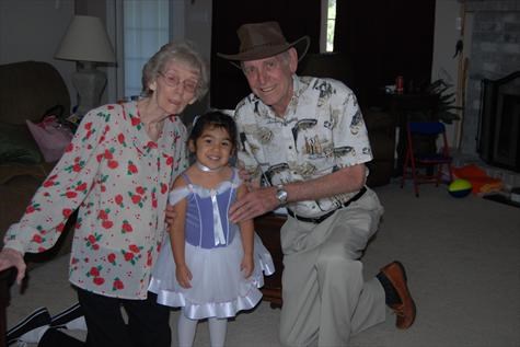 Nana, Papa and Gabby - June 09