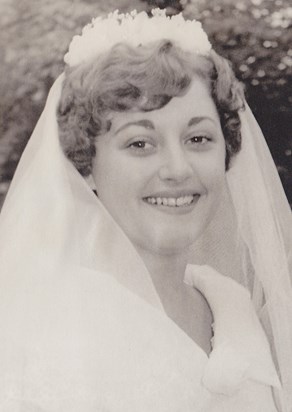 Mum on her wedding day, aged 18