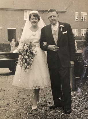 Mum and her father, John Broadwood