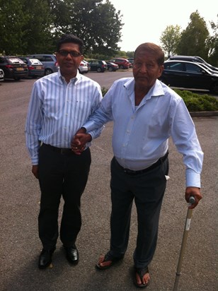 Sanjay&Prahlad on his 50th Anniversary Weekend away!