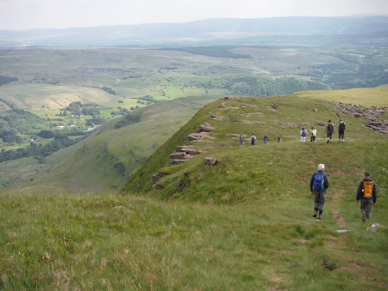 One of many of Alastair's breathtaking hikes in the Brecon Beacons 2017