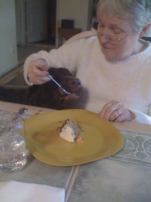 Mom, Kela and Ice Cream Cake