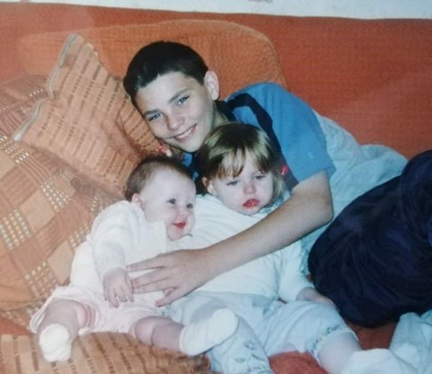 Big brother Stephen with Kaitlin and Bethan xxx