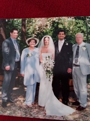 Donna's (sister) wedding 14 June 2003 ?