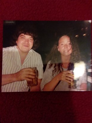 Mark & Donna on his first holiday abroad to Portugal 1993