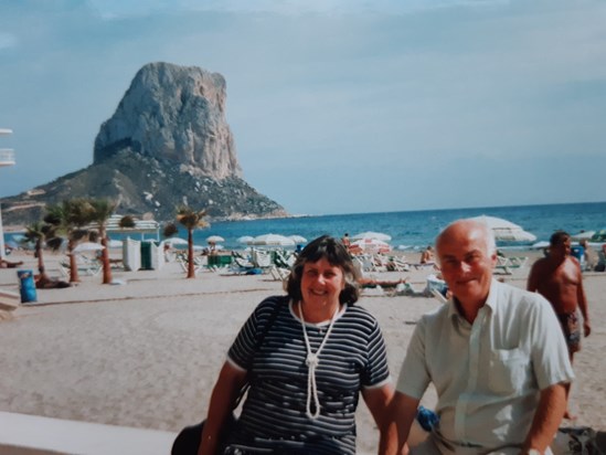 Shirley and Geoff in Spain