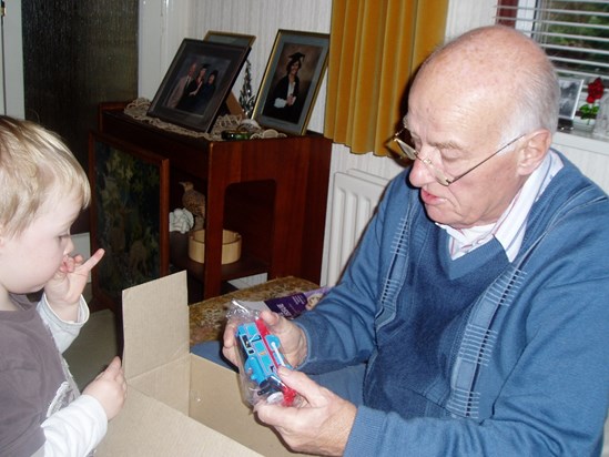 Charlie and Grandad Geoff