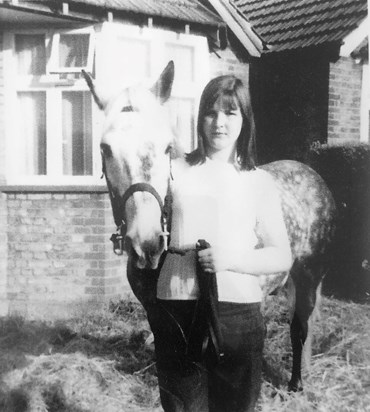 Mum and her first horse Smokey-Joe