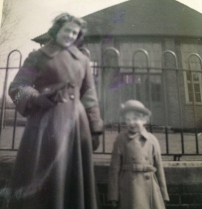As a young girl with aunty Molly 