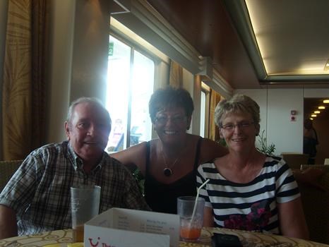 me and my ladies on my cruise-pam and jeanie