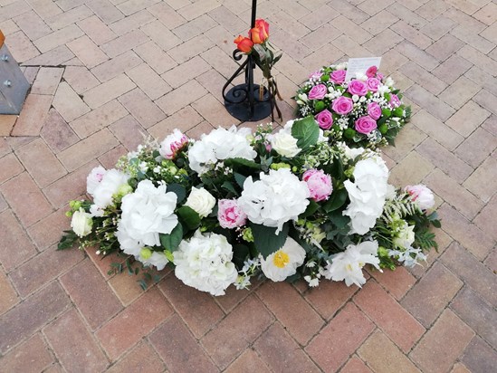 Floral tribute for Ann Curry