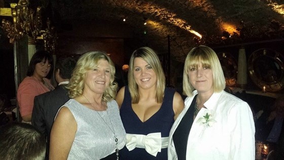 P with her Mum and sister Sam