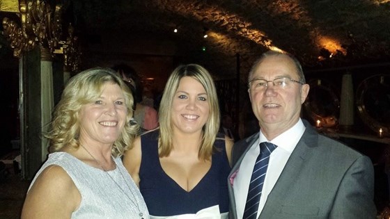 Paula with Mum and Dad