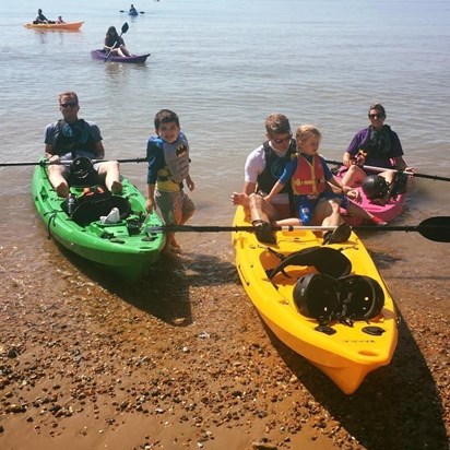 We shared some special fathers days. Kayaking in Hastings. 