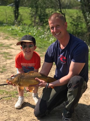Eli’s first time fishing - an experience Uncle Chris gave him x