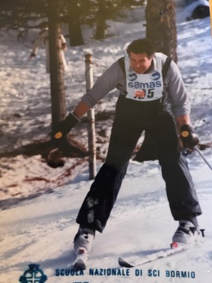 Keith on a ski holiday