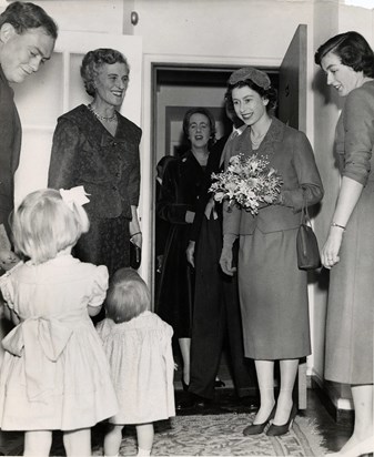Queen Elizabeth II visiting Goodenough College in 1957