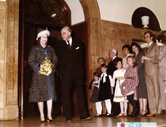 Queen Elizabeth II visiting Goodenough College in 1980