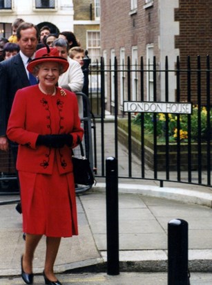 Queen Elizabeth II visiting Goodenough College in 1999