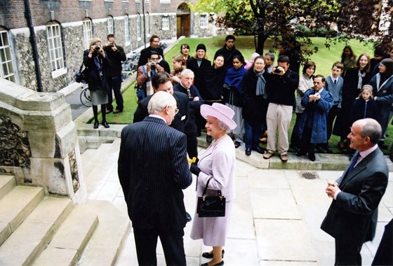 Queen Elizabeth II visiting Goodenough College in 2001