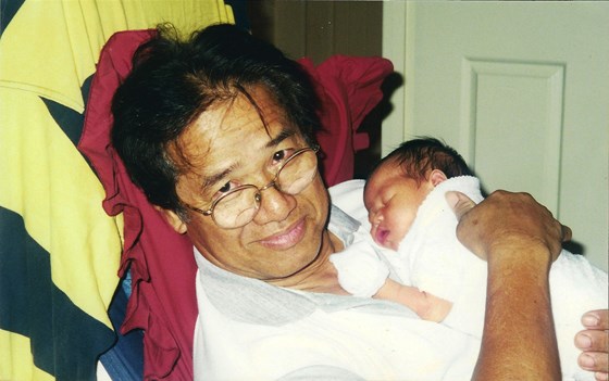 With first grandchild Jessica 2001