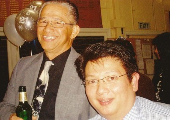 With Son in law Tem in 2007