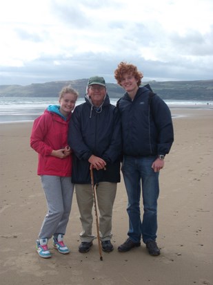 With Grandad on hol in Abersoch Aug 2011