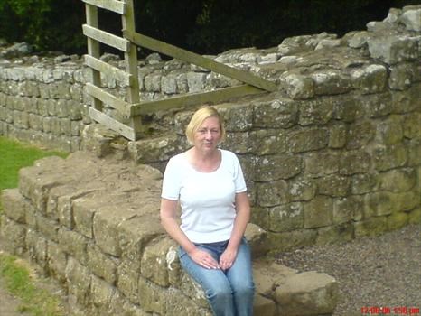 Sitting on Hadrians Wall