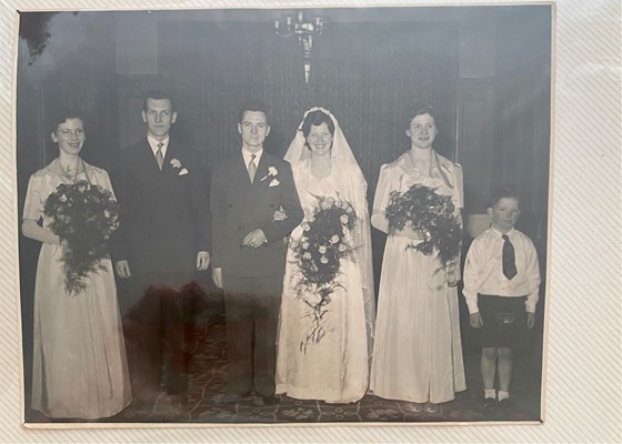 Bridesmaid at her sister Alice’s wedding 