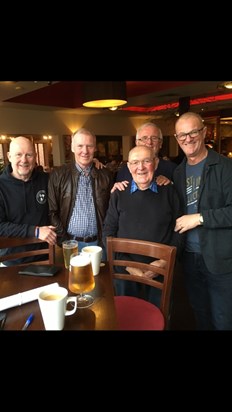 October 2017…Keith with Sean Craig, Pete McNelly, Derek Jackson and Andrew Harper…Mapperley Hospital’s best ever nursing staff! 