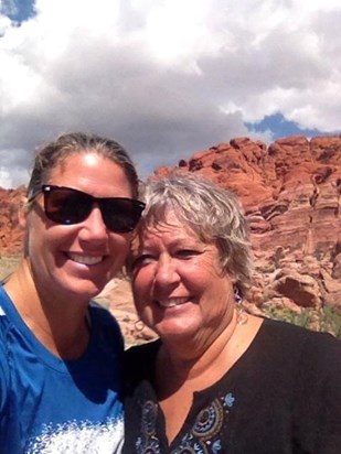 This is how we do Vegas!  Vacation with mom Sept 2014 Red Rock Canyon